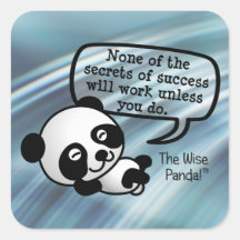 You must work hard for success square stickers