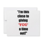 You Need A Time Out invitations