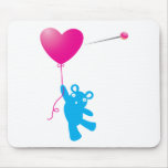 YOU PRICK teddy bear with Balloon Mouse Mats
