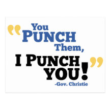 You Punch Them, I Punch You! Post Card