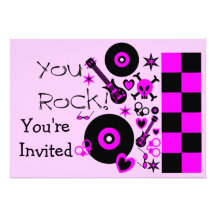 You Rock Invitation