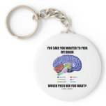 You Said You Wanted To Pick My Brain (Anatomy) keychains