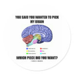 You Said You Wanted To Pick My Brain (Anatomy) stickers