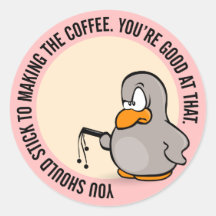 You should stick to just making the coffee stickers