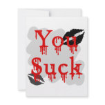 You Suck invitations