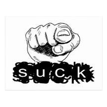 You Suck Postcard