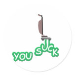 YOU SUCK, with vacuum stickers