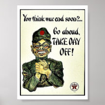You Think War End Soon? Posters