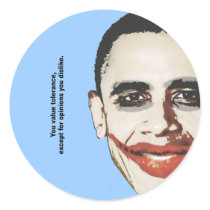 YOU value tolerance Round Stickers