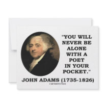 You Will Never Be Alone With A Poet In Your Pocket Invitations