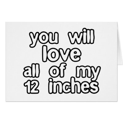 You'll love all of my 12 inches greeting card by CarbonClothing