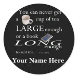 You'll never find a cup of tea Bookplates stickers