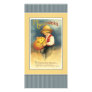 Young boy is carving a jack o' lantern customized photo card