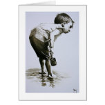 Young Boy with Spade Card