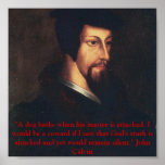 Young Calvin quote posters