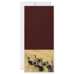 Young Canadian Geese - Sepia Tones Personalized Rack Card