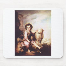 Young Christ as the good shepherd circa 1660 Mouse Pads