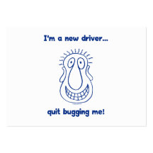Young Driver Bug Off Business Card Template