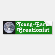 Young-Earth Creationist Bumper Sticker