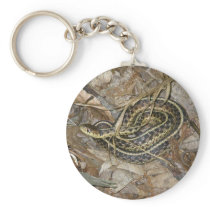 Young Eastern Garter Snake Coordinating Items Keychain