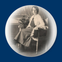 Young Edwardian Lady Early 20th Century magnets