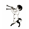 Young Faun With Double Flute Clr t-shirts