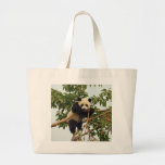 Young giant panda canvas bag
