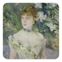 Young girl in a ball gown, 1879 stickers