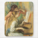 Young Girls at the Piano by Pierre Auguste Renoir Mouse Pads