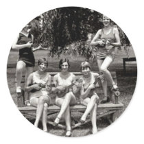 Young Girls with Toy Guitars