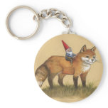 Young Gnome and Fox keychains
