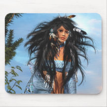 Young Indian Girl (2) Mouse Mats