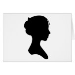 Young Lady Silhouette cards