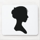 Young Lady Silhouette mousepads