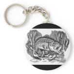 Young Largemouth Bass keychains