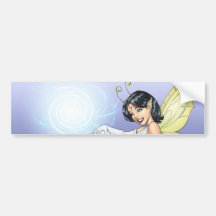 Young Magical Elf Fairy by Al Rio Bumper Sticker