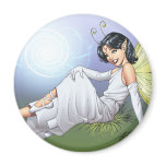 Young Magical Elf Fairy by Al Rio magnets