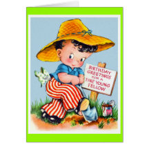 Young man greeting card!
