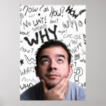 Young Man Thinking posters