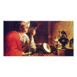 Young Man With Pipe By Gobin Michel photo cards