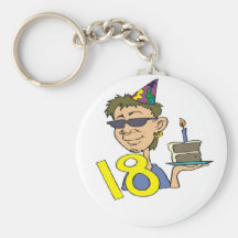 Young Man's 18th Birthday Gifts Keychains