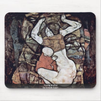 Young Mother By Schiele Egon Mousepad