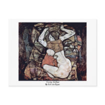 Young Mother By Schiele Egon Postcards