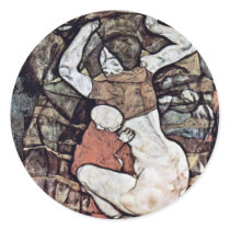 Young Mother By Schiele Egon Sticker