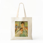 Young Mother Sewing by Mary Cassatt Canvas Bags