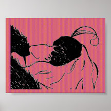 Young or Old Woman Illusion Poster
