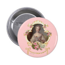 Young Princess Louise Marie of France Button Pin