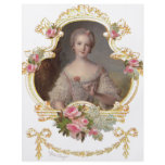 Young Queen Marie Antoinette Pink Roses Cards flyers
