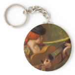 Young Spanish Woman by Pierre Auguste Renoir keychains