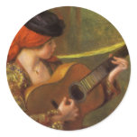 Young Spanish Woman by Pierre Auguste Renoir stickers